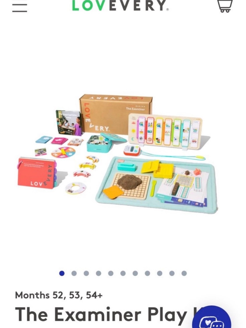 Lovevery Kids Activity Box with Bright Yellow Check Soft Toy